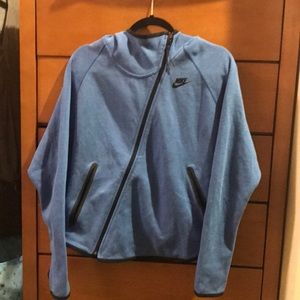 Blue Nike Cropped Sweatshirt
